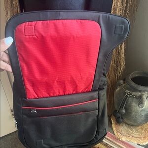 Tumi Black Sling Backpack with Front Pocket